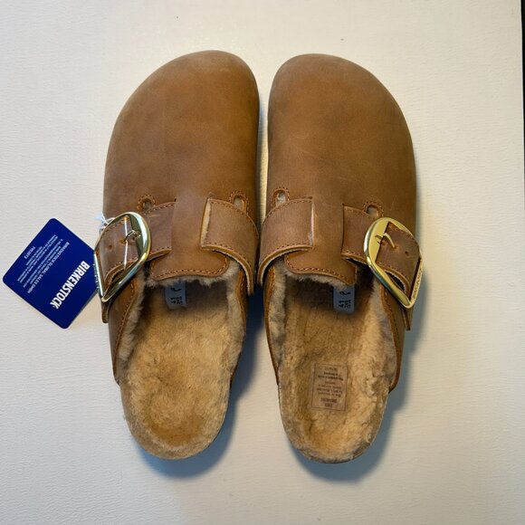 Birkenstock Boston Big Buckle Shearling Clogs - Picture 12 of 16